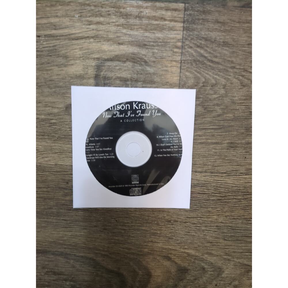 Alison Kraus - Now That I've Found You A Collection Disc Only